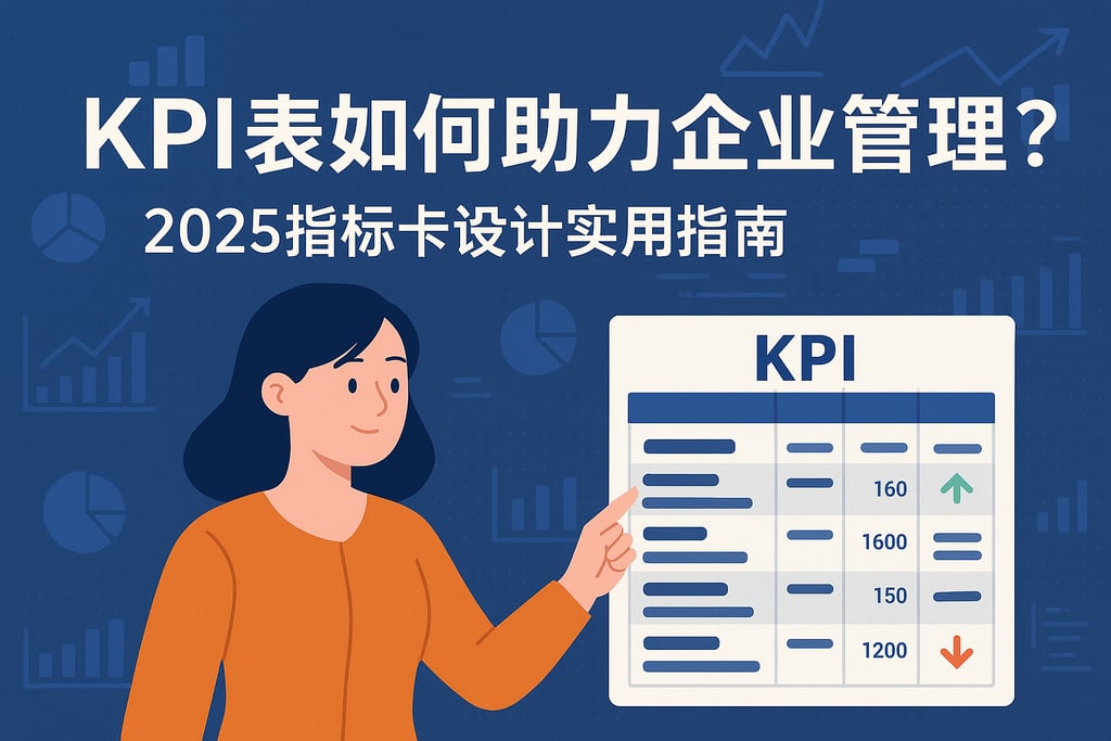 KPI Tables如何助力企业管理？2025指标卡设计实用指南